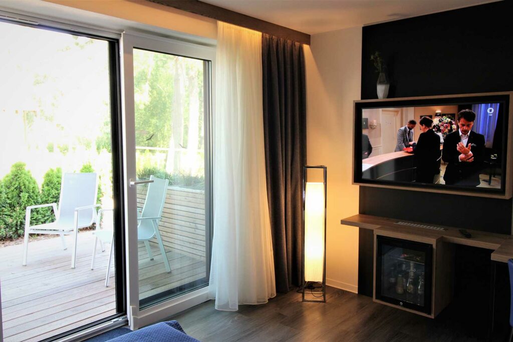 Blick in das Standardzimmer im Privat & Boutique Hotel Lenz in Fünfseen