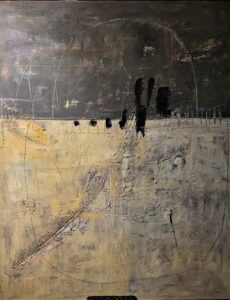 Helmut Schärfen, Tango für 3, Öl, Leinwand, 80 x 100 cm
