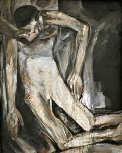 Walter Opitz, Buchenwald, Öl, Leinwand, 80 x 100 cm